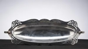 Serving Dish, Award to CAC for Most Points Purebred Pigs, 1950